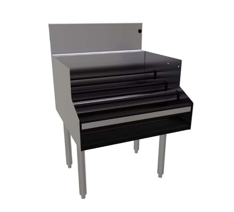 Bottle Display Unit 24X24X37 IN Stainless Steel 4 Levels 1/Each