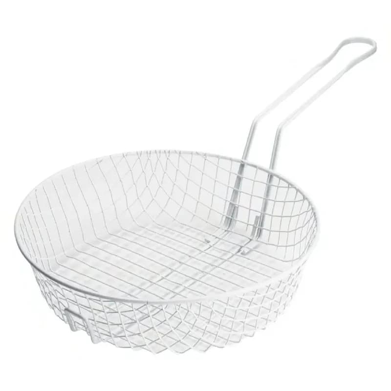 Breading Basket 12 IN Metal Wire Epoxy-Coated White Coarse 1/Each