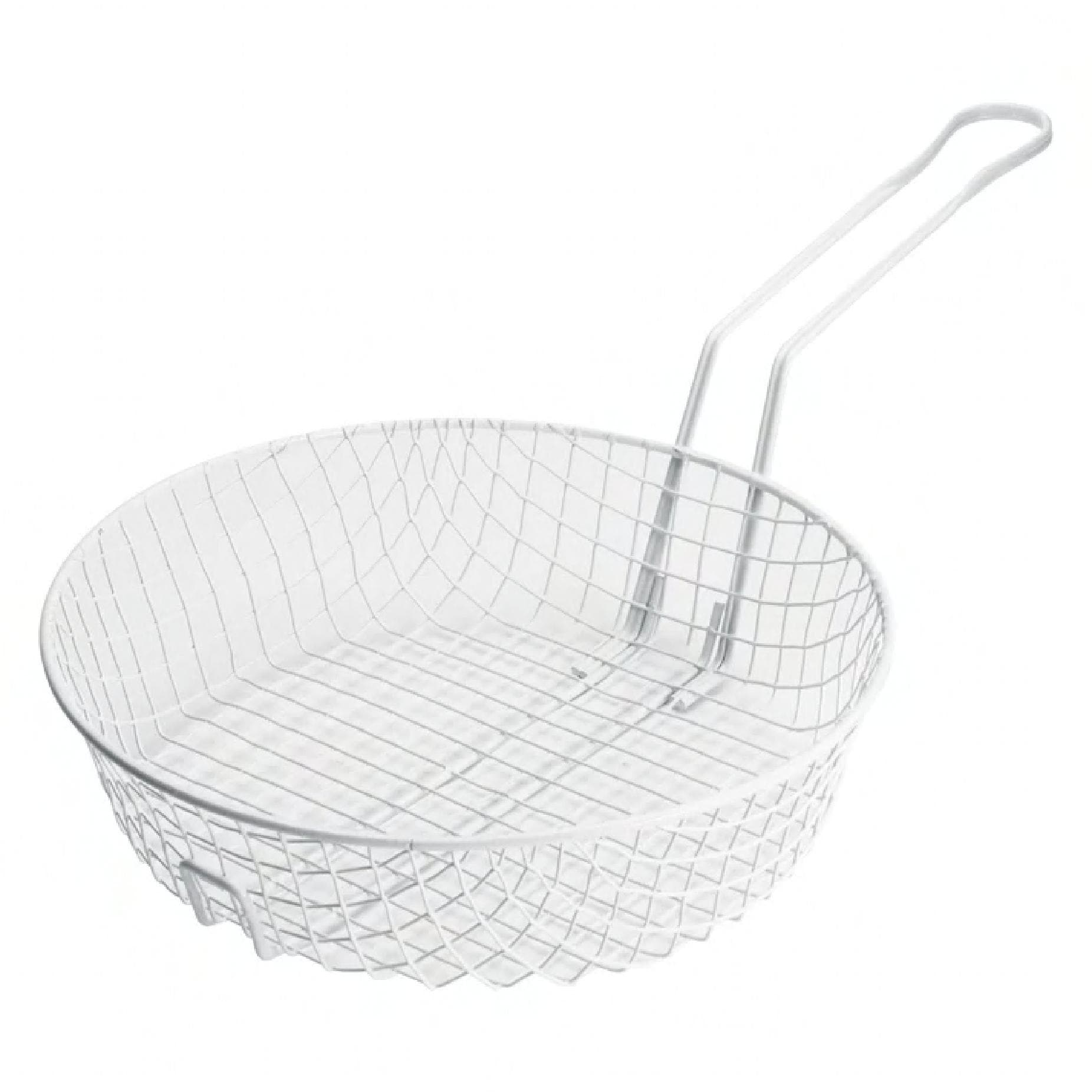 Breading Basket 12 IN Metal Wire Epoxy-Coated White Coarse 1/Each