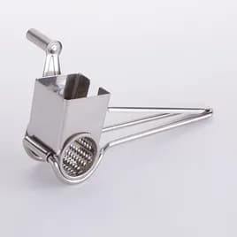 Cheese Grater Stainless Steel Silver Rotary Handle Crank Dishwasher Safe 1/Each