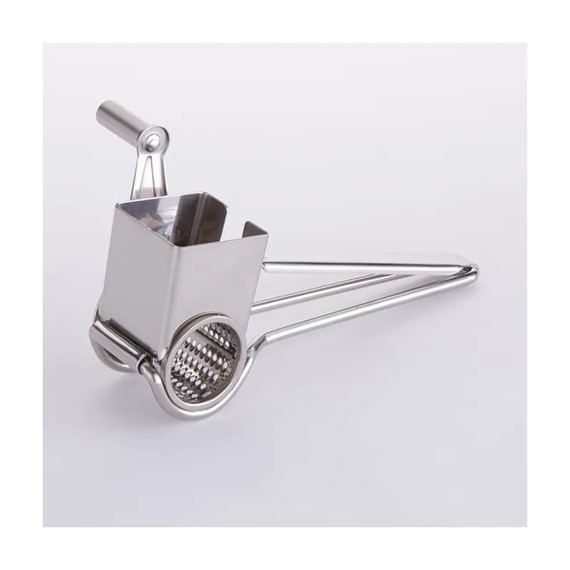 Cheese Grater Stainless Steel Silver Rotary Handle Crank Dishwasher Safe 1/Each