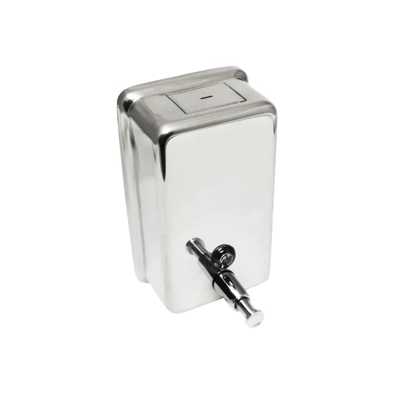 Soap Dispenser 40 OZ Stainless Steel Wall Mount Vertical 1/Each