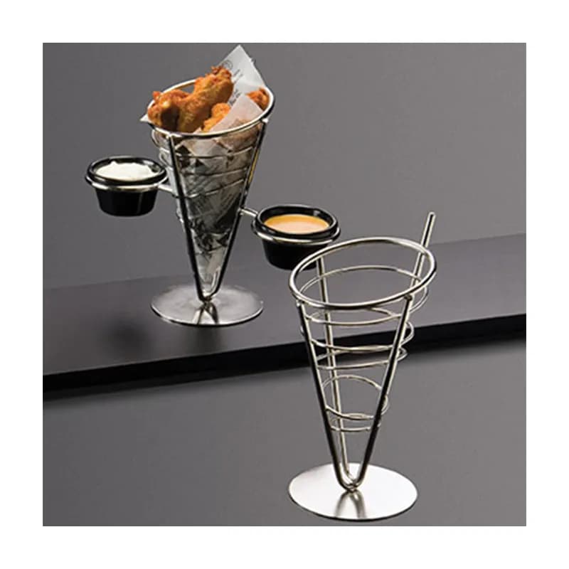 Basket 5X9 IN Stainless Steel Silver Cone Dishwasher Safe 1/Each