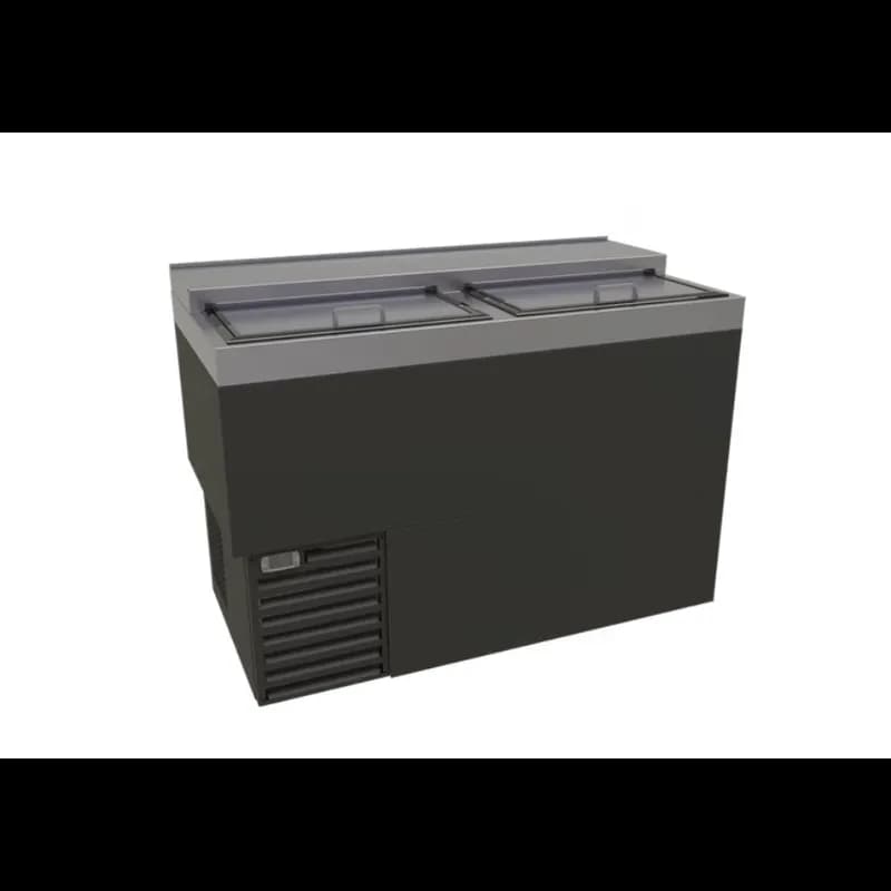 Bottle Cooler 48X24X35.5 IN Black Stainless Steel Slide Top Vinyl Exterior 1/Each