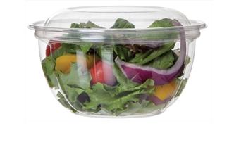 Salad Bowl & Lid Combo 18 OZ PLA Clear 150/Case