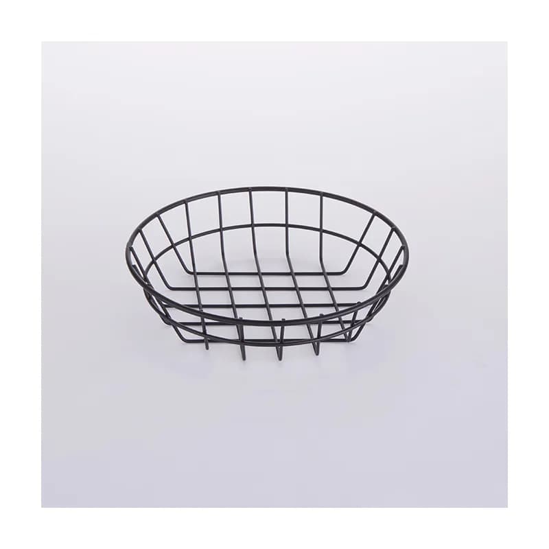 Basket 8X2 IN Iron Black Hand Wash 1/Each