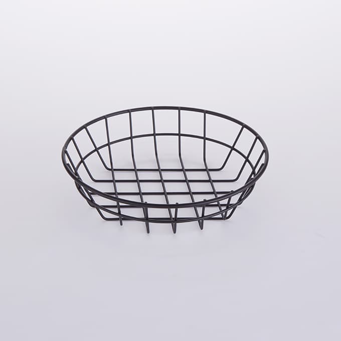 Basket 8X2 IN Iron Black Hand Wash 1/Each