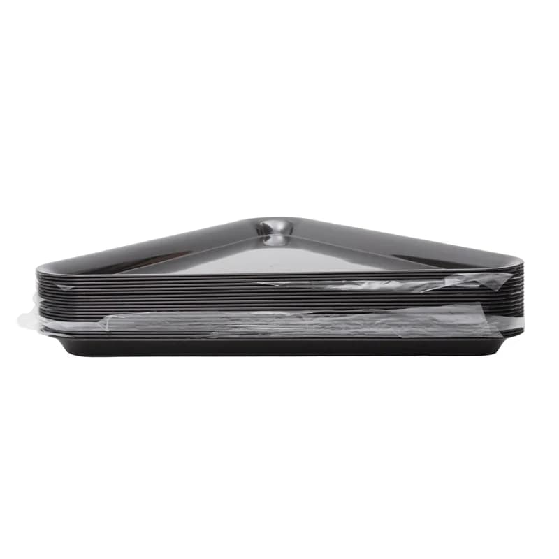 Serving Tray 16X16 IN Black Triangle 20/Case