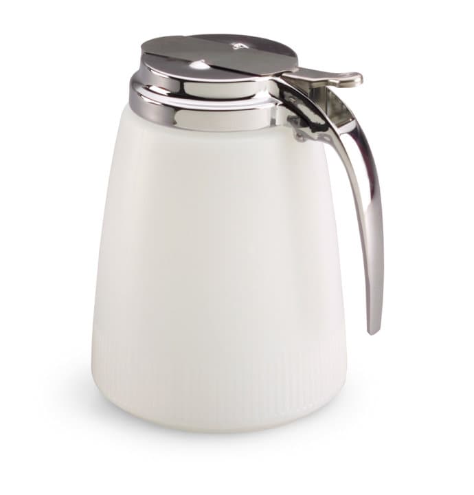 Dripcut™ Syrup Dispenser 48 OZ PE Chrome-Plated Top 1/Each