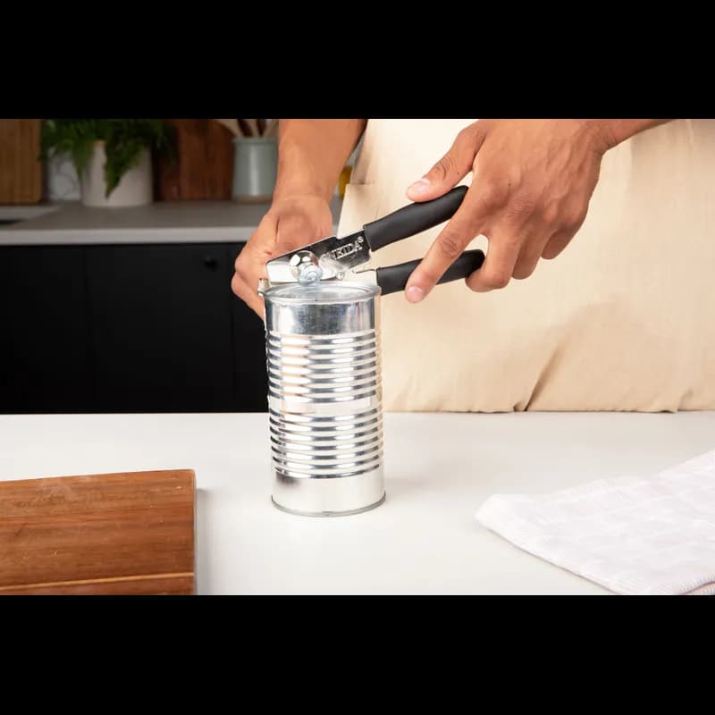 Can Opener Aluminum Silicone Black Portable 1/Each