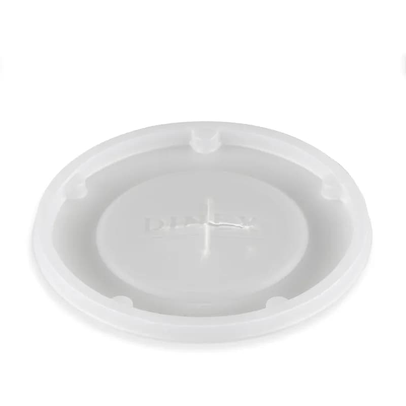 Dinex® Lid Flat LLDPE Translucent For Cup With Hole 1000/Case