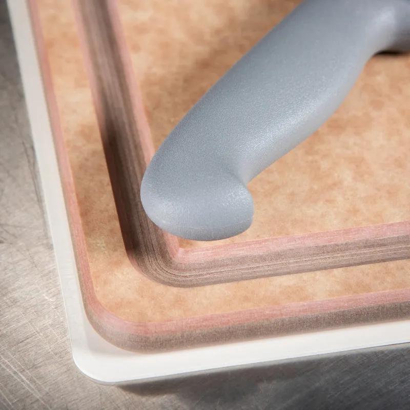 San Jamar Saf-T-Grip Cutting Board 18X13X0.13 IN White Textured Hygienic 1/Each