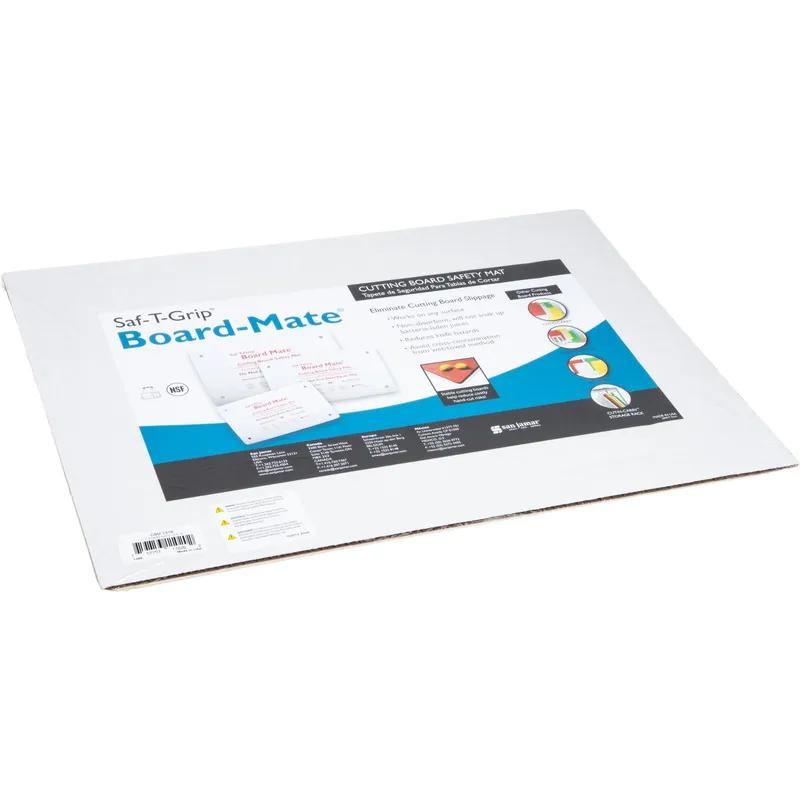 San Jamar Saf-T-Grip Cutting Board 18X13X0.13 IN White Textured Hygienic 1/Each