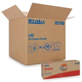 WypAll® L40 Cleaning Wipe 9.8X16.4 IN DRC White Pop-Up Box 100 Sheets/Pack 9 Packs/Case 900 Sheets/Case
