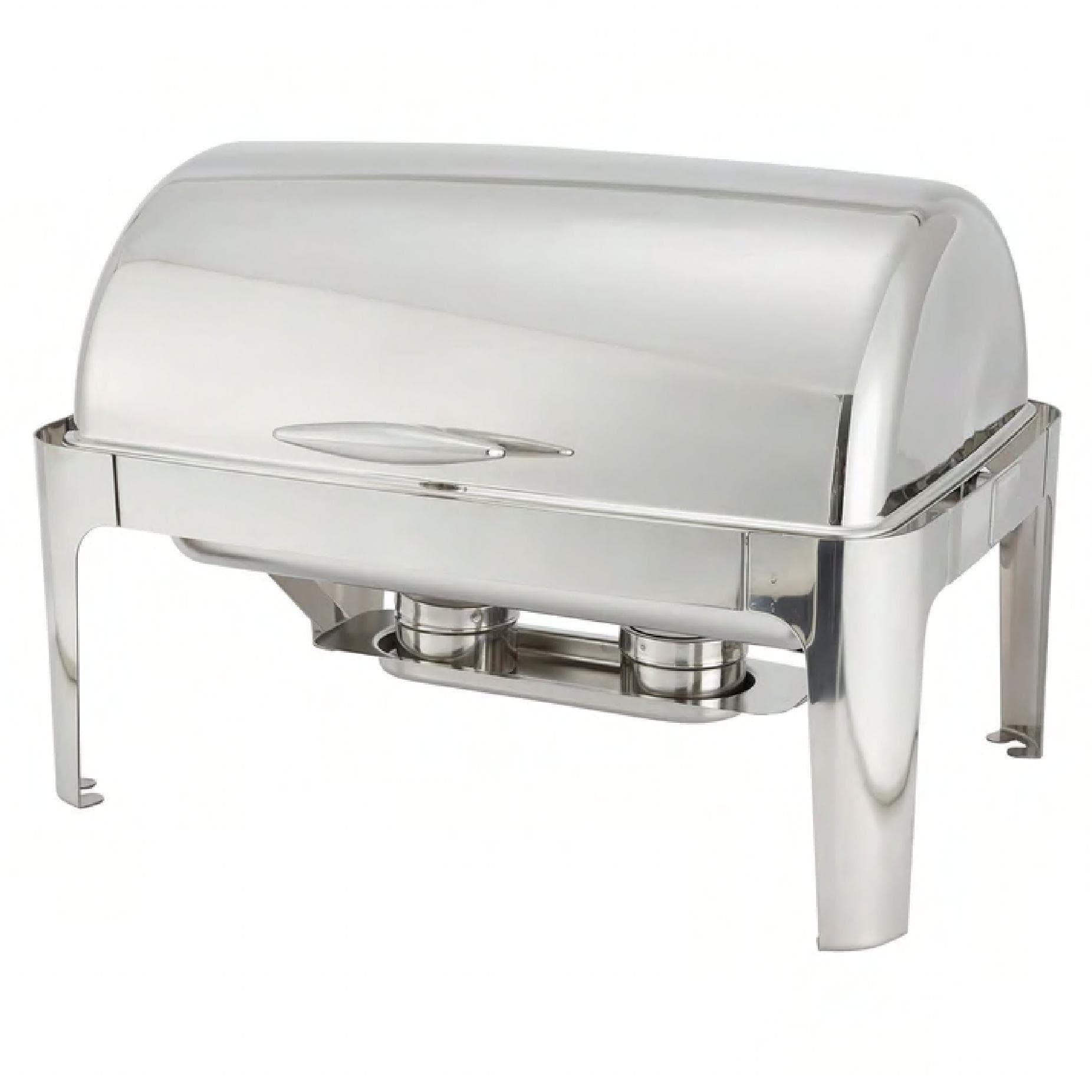 Madison Collection Chafer 8 QT Stainless Steel Roll-Top Heavyweight Mirror Finish 1/Each