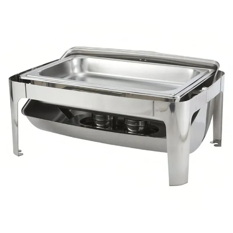 Madison Collection Chafer 8 QT Stainless Steel Roll-Top Heavyweight Mirror Finish 1/Each
