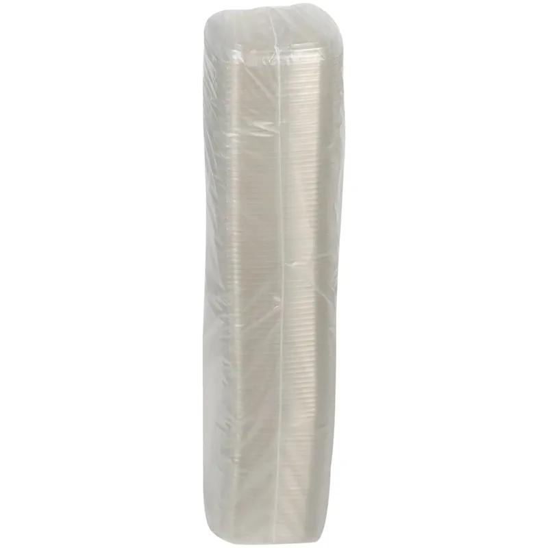 Lid Flat 4X4X0.6 IN PET Clear Square For Container Unhinged Recessed 960/Case