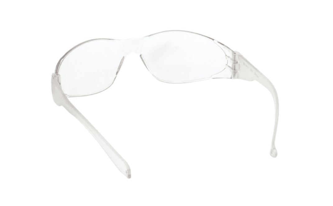 Checklite® Safety Glasses Uncoated PC With Clear Frame Clear Lens 1/Each