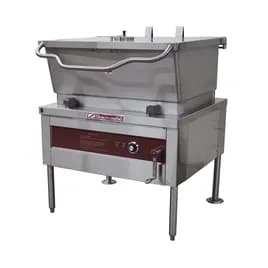 Electric Floor Tilt Skillet 40 GAL Stainless Steel Manual Tilt Solid Narrow Gas 10000 BTU 1/Each