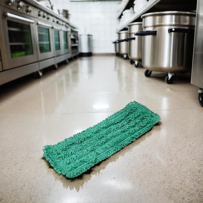 Mop Head 18 IN Green Microfiber Loop End 12/Pack
