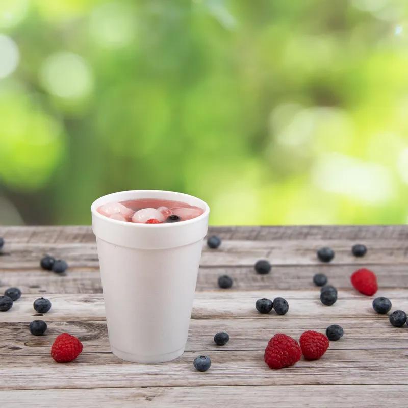 Dart® J Cup® Cup Insulated Squat 14 OZ EPS White 25 Count/Pack 40 Packs/Case 1000 Count/Case