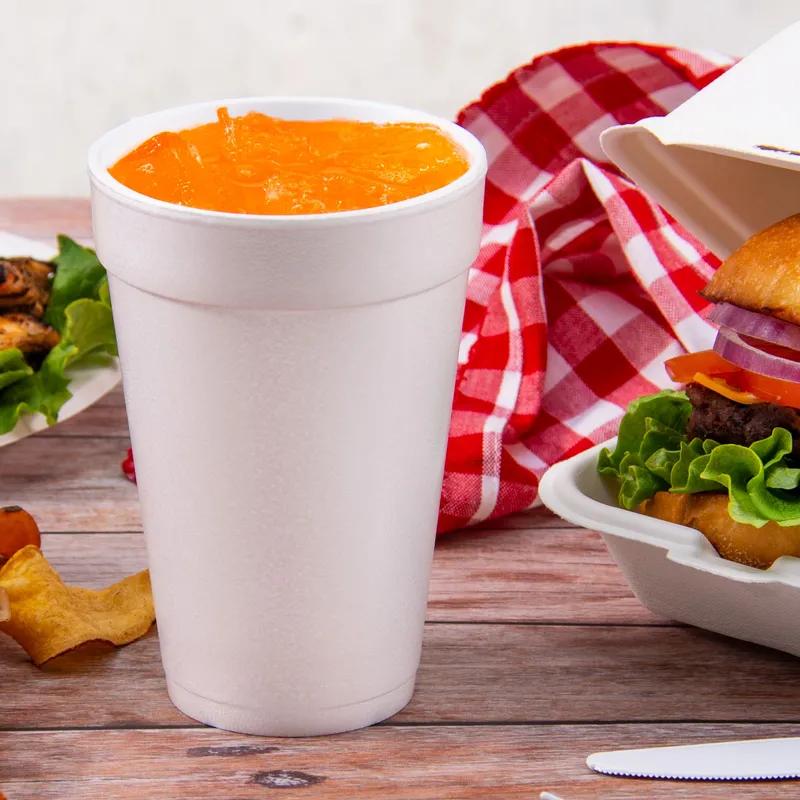 Dart® J Cup® Cup Insulated 16 OZ EPS White 25 Count/Pack 40 Packs/Case 1000 Count/Case