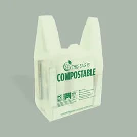 Bag 12X7X22 IN 15MIC Compostable T-Shirt 1300/Case