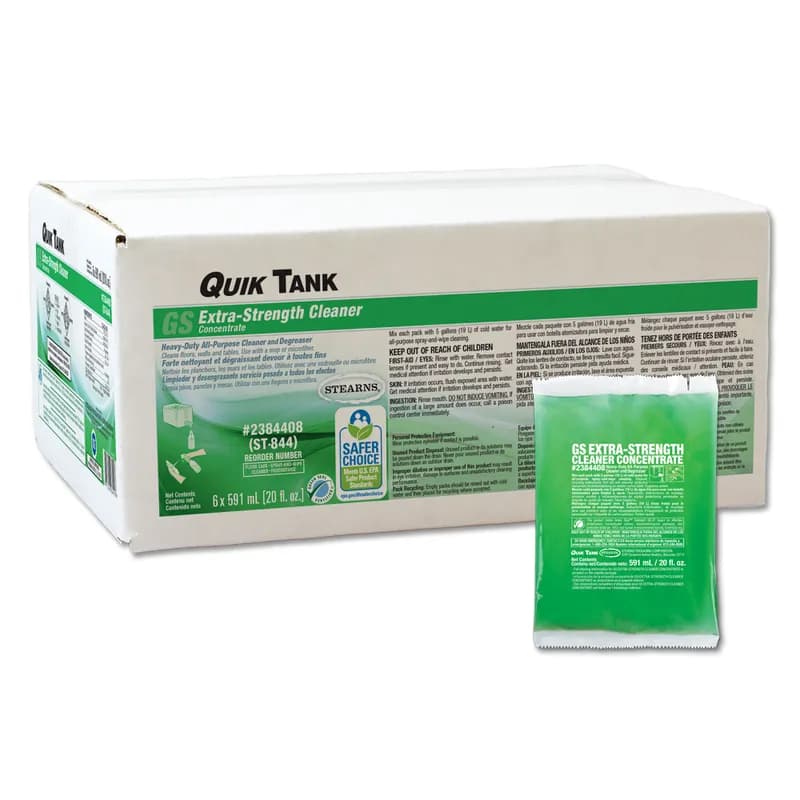 Quik Tank® GS All Purpose Cleaner Degreaser 20 OZ Concentrate Heavy Duty Extra Strength 6/Case