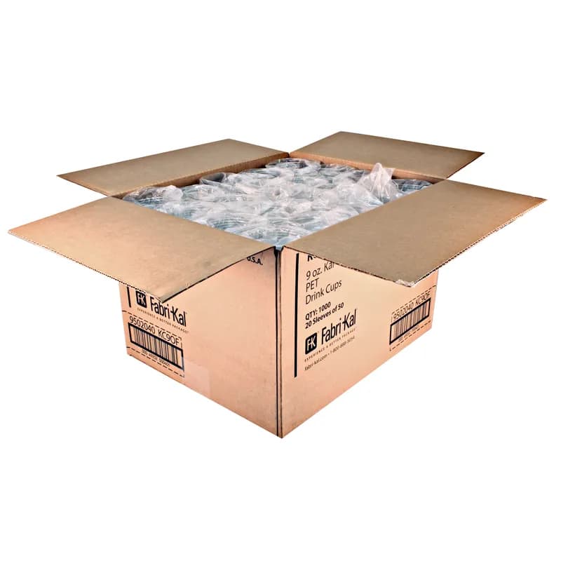 Kal-Clear Cold Cup Old Fashioned Squat 9 OZ PET Clear 1000/Case