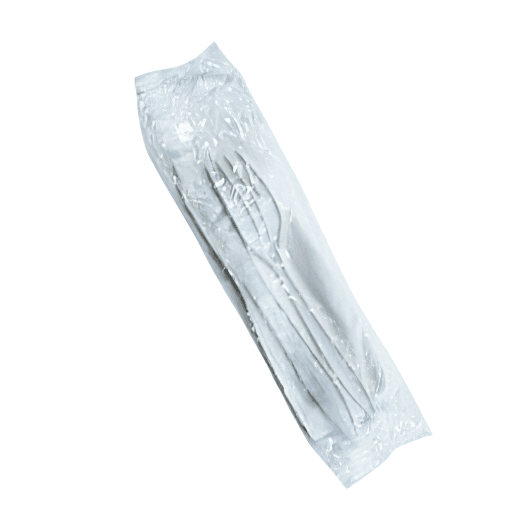 Victoria Bay 3PC Cutlery Kit PP Medium Weight With Napkin,Fork,Knife 250/Case