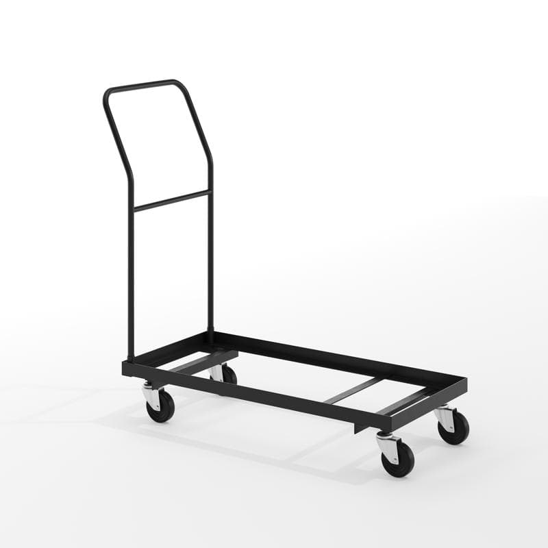 Moving Dolly Folding Chairs Black Powder Coated Steel 1/Each