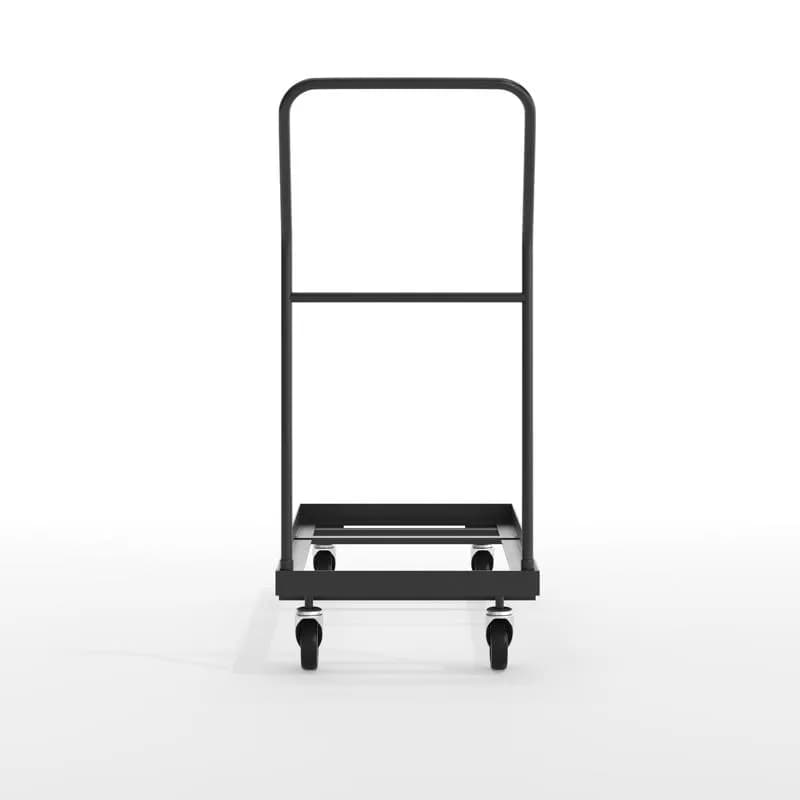 Moving Dolly Folding Chairs Black Powder Coated Steel 1/Each