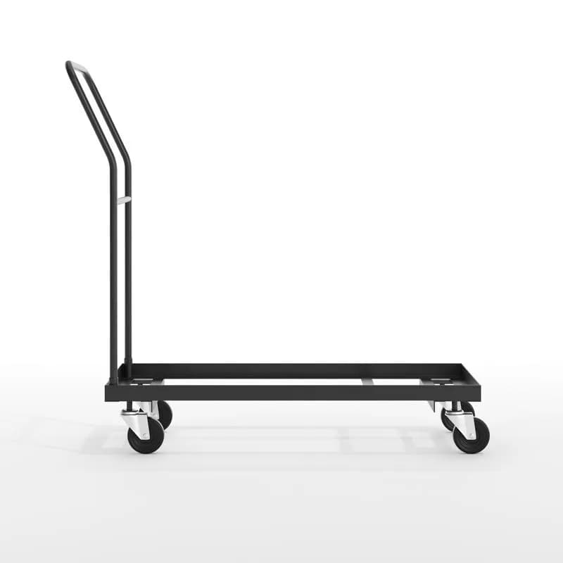 Moving Dolly Folding Chairs Black Powder Coated Steel 1/Each