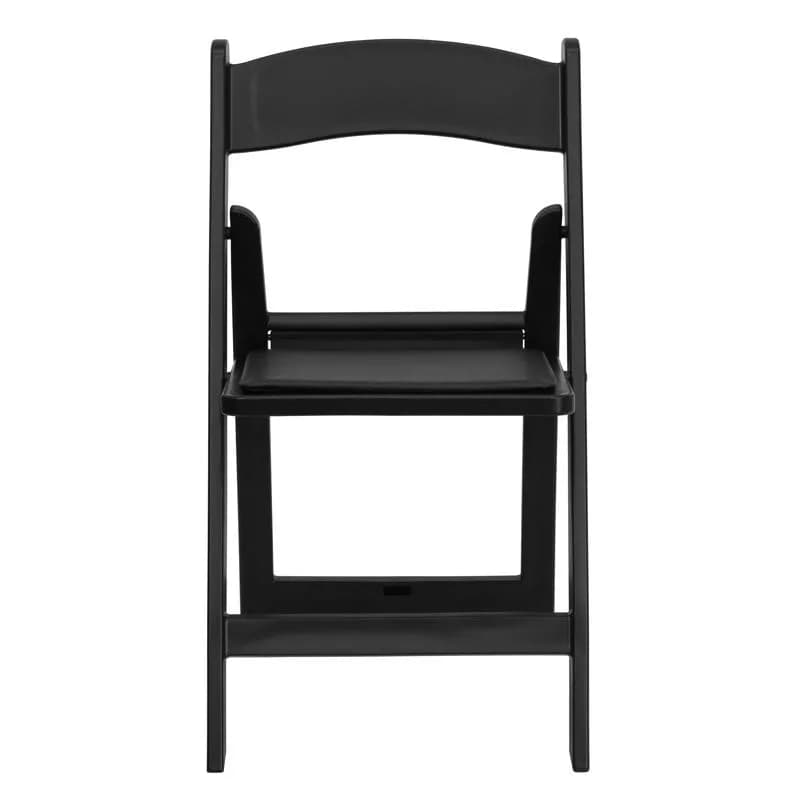 Hercules Folding Chair 800 LB Black Resin Vinyl 1/Each