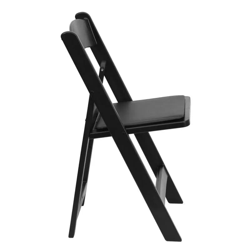 Hercules Folding Chair 800 LB Black Resin Vinyl 1/Each