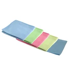 Cleaning Cloth 16X16 IN Microfiber Blue 200 GSM 12/Pack