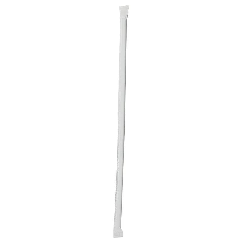 Victoria Bay Jumbo Straw 10.25 IN PP Clear Paper Wrapped 500 Count/Pack 4 Packs/Case 2000 Count/Case