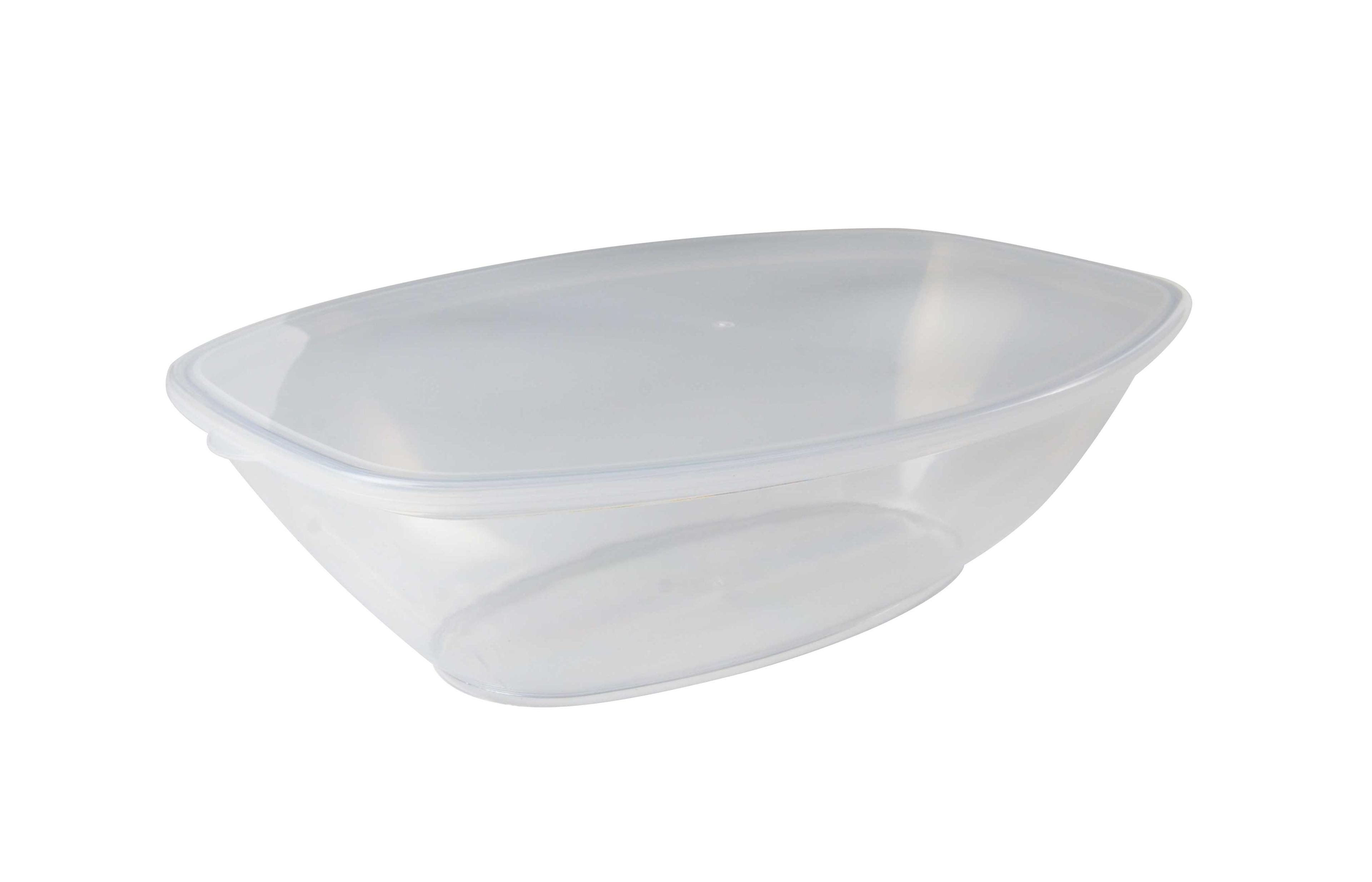 Luau Bowl Plastic Clear Oval 50/Case
