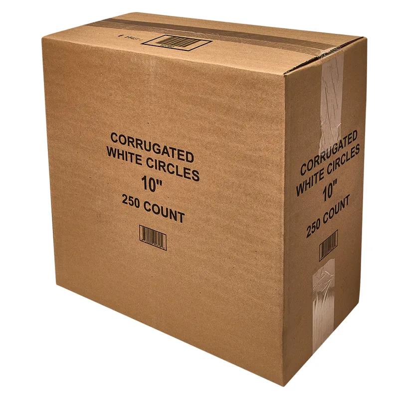 Cake Circle 10 IN Corrugated Paperboard White Round Single Wall 250/Case