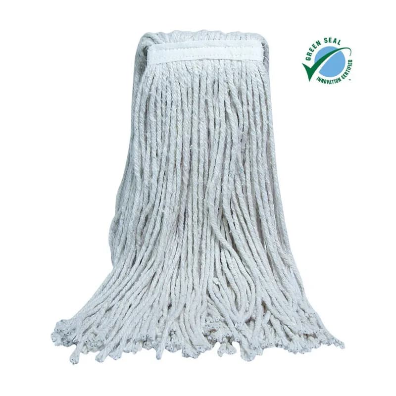 Wet Mop Head Large (LG) White Cotton Cut End Narrow Headband 12/Case