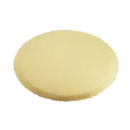 Cake Board 12 IN Corrugated Paperboard Gold Round Scalloped 100/Case