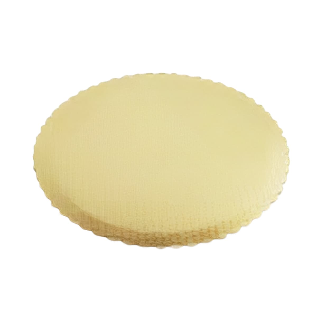 Cake Board 12 IN Corrugated Paperboard Gold Round Scalloped 100/Case