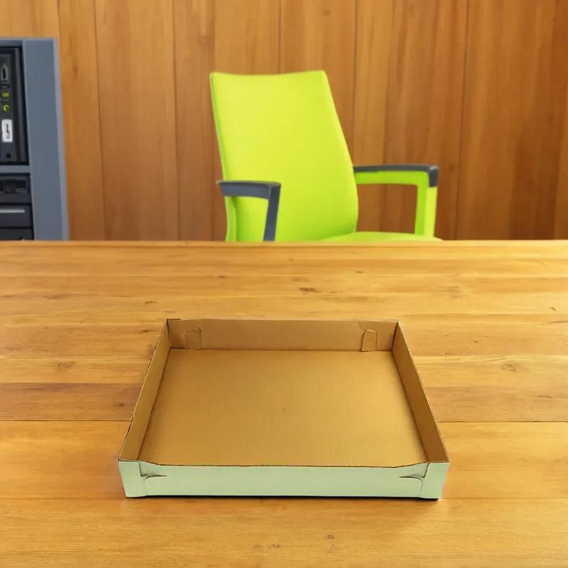 Cake Box 18X18X7 IN Corrugated Paperboard White Square 2-Piece 25/Bundle