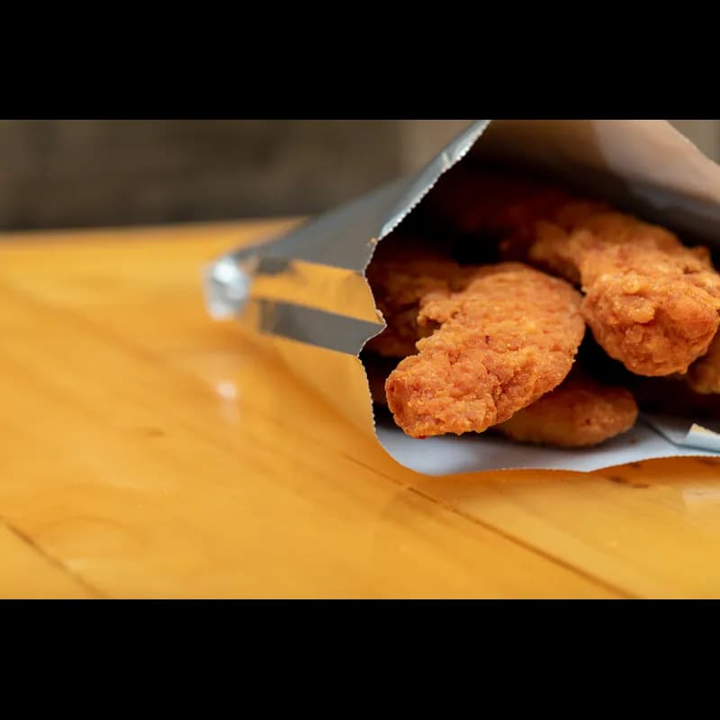 Sandwich Bag 6.5X1X8 IN Foil-Lined Paper Silver White Gusset 1000/Case