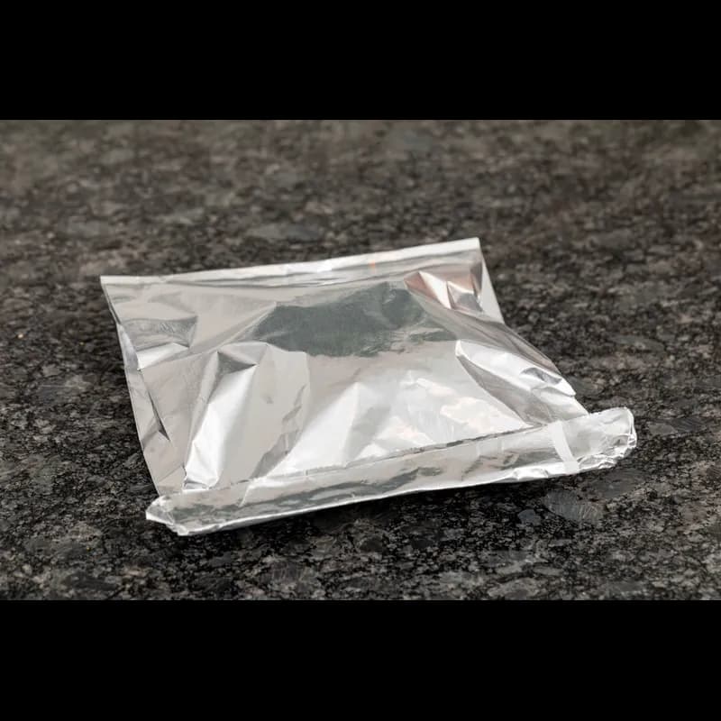 Sandwich Bag 6.5X1X8 IN Foil-Lined Paper Silver White Gusset 1000/Case