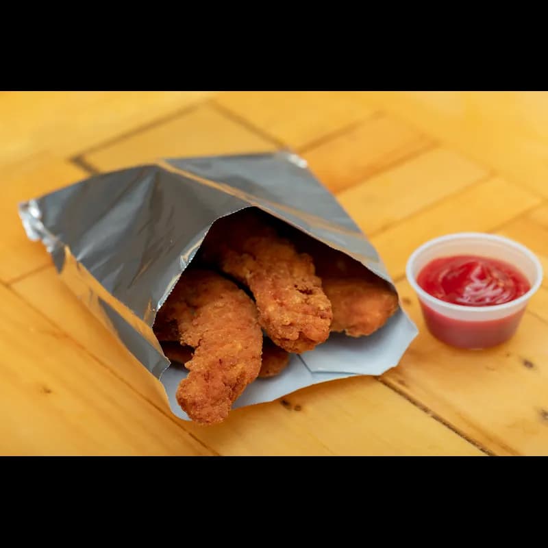 Sandwich Bag 6.5X1X8 IN Foil-Lined Paper Silver White Gusset 1000/Case