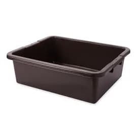 Bus Tub 21.50X17.13X7 IN Brown HDPE 1/Each