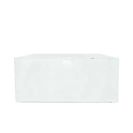 Easy Lock Cake Box 14X14X5.5 IN SUS Paperboard CRB White Square Lock Corner 1-Piece 50/Bundle