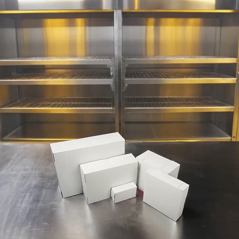 Easy Lock Cake Box 16X16X5.5 IN SUS Paperboard CRB White Square Lock Corner 1-Piece 50/Bundle