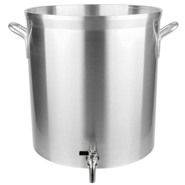 Wear-Ever® Stock Pot 16 IN 60 QT Aluminum Heavy Duty With Faucet 1/Each